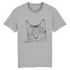 tee-shirt chat femme couleur gris
