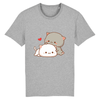 tee-shirt chat kawaii couleur gris