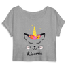 Crop-Top Chat Licorne