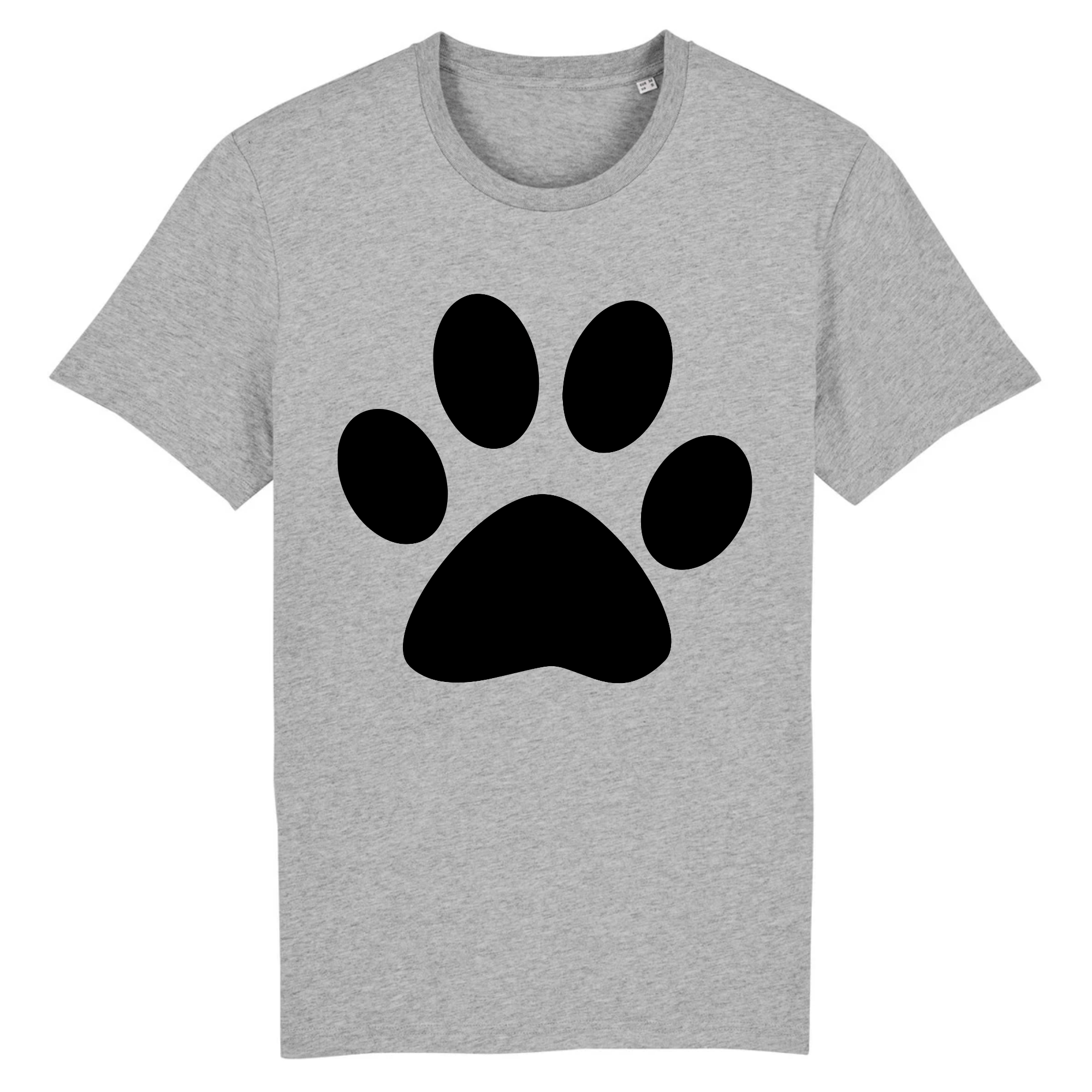 tee-shirt patte de chat couleur gris