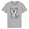 tee-shirt petit chat couleur gris