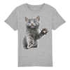 t-shirt chat chaton enfant couleur gris