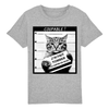 t-shirt chat humour enfant couleur gris