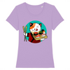 t-shirt chat sushi couleur lavande
