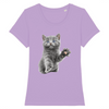 t-shirt chat chaton couleur lavande