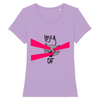 t-shirt chat laser couleur lavande