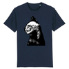 tee-shirt chat tête de mort couleur marine