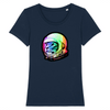 t-shirt chat espace couleur marine