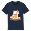 Tee-Shirt Chat Maneki Neko couleur marine
