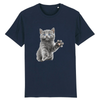 tee-shirt chat chaton couleur marine