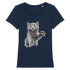 t-shirt chat chaton couleur marine