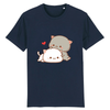 tee-shirt chat kawaii couleur marine