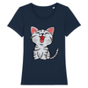 t-shirt petit chat couleur marine