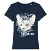 t-shirt chat sphynx couleur marine