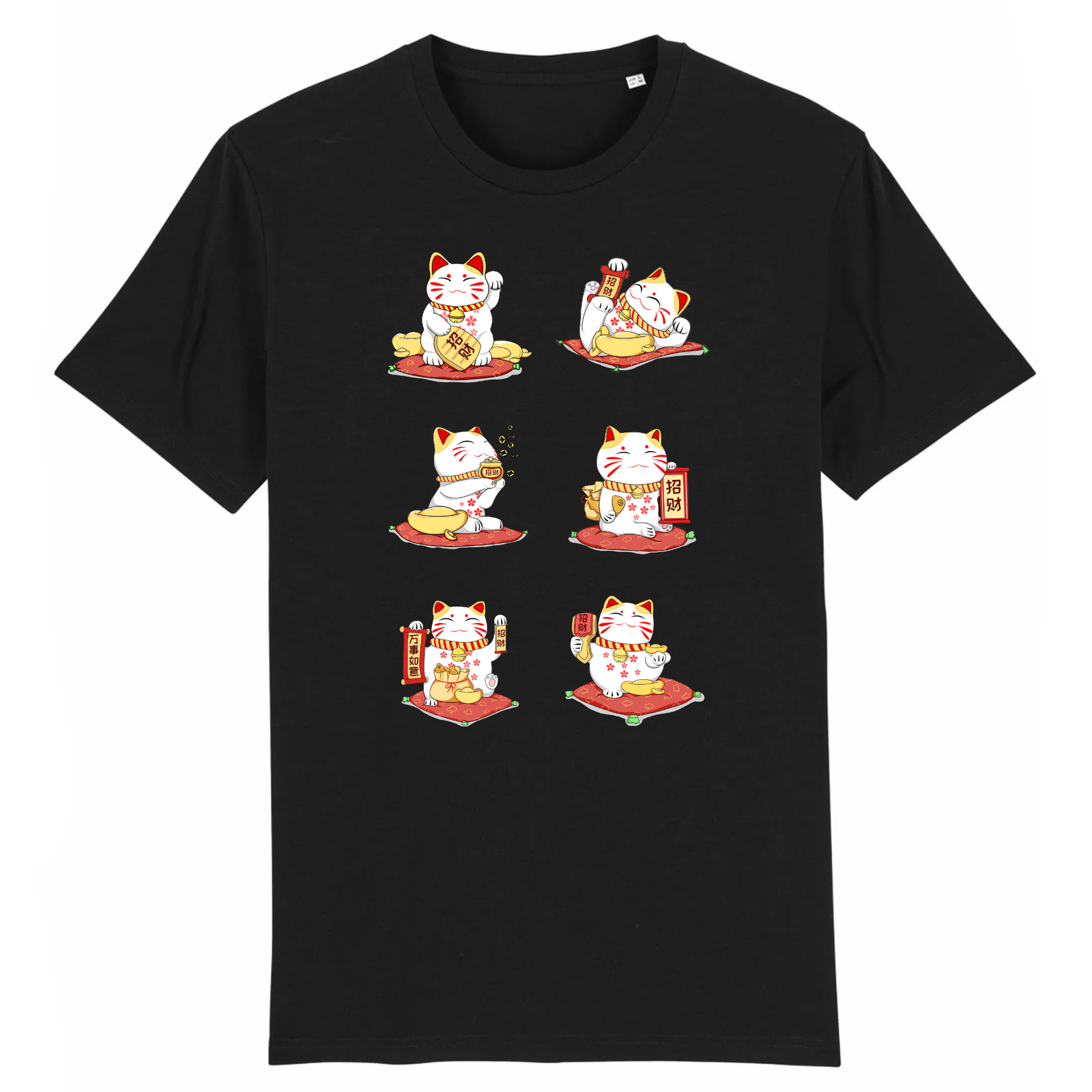 Tee-Shirt Chat Japonais Maneki Neko