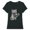 t-shirt chat chaton couleur noir