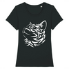 t-shirt motif chat couleur noir