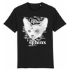 tee-shirt chat sphynx couleur noir