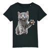 t-shirt chat chaton enfant couleur noir