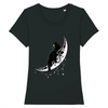 t-shirt chat noir esprit lunaire