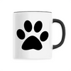 mug patte de chat poignée noire