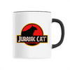 mug jurassic cat poignée noire
