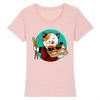 t-shirt chat sushi couleur rose
