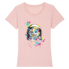 t-shirt space cat couleur rose