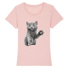 t-shirt chat chaton couleur rose