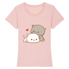 tee-shirt chat kawaii couleur rose