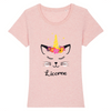 t-shirt chat licorne couleur rose