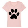 t-shirt patte de chat couleur rose