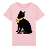 t-shirt chat bastet enfant couleur rose