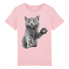 t-shirt chat chaton enfant couleur rose