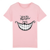 t-shirt chat du cheshire enfant couleur rose