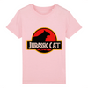 t-shirt jurassik park chat enfant couleur rose
